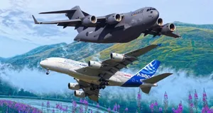 نبرد غول‌ها در آسمان؛ بوئینگ C-17 در برابر ایرباس A380، کدام یک بزرگتر است؟