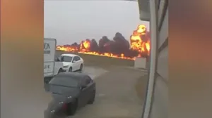 حادثه هوایی در کارولینای شمالی؛ جت یک چهره ورزشی سقوط کرد (فیلم)