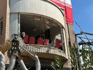 آثار حملات آمریکایی-اسرائیلی در دانشگاه شهید بهشتی تهران