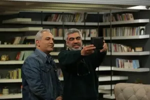 سنگ تمام سروش صحت برای مهران مدیری در پشت صحنه فیلم «استخر»