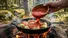 طرز تهیه رول کلم با سس گوجه‌فرنگی در طبیعت