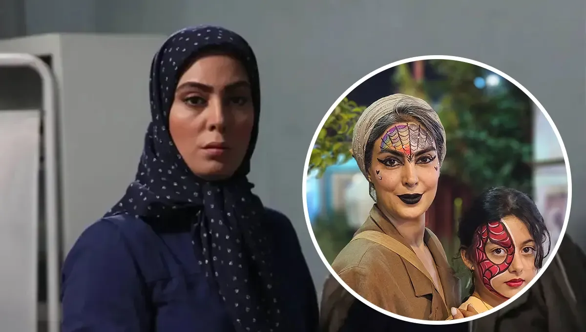 تصاویر جالب نیلوفر شهیدی، بازیگر «گاندو» در کنار دخترش با گریم فانتزی