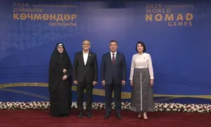 حضور پزشکیان در افتتاحیه مسابقات جهانی عشایری در بیشکک