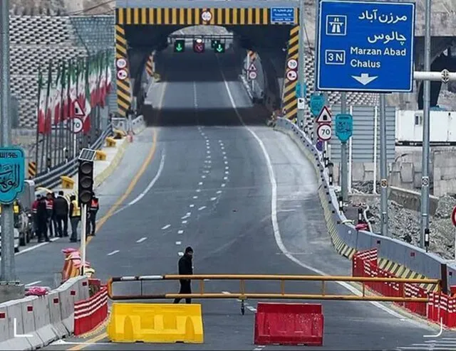 انسداد جاده چالوس و آزادراه تهران ـ شمال به دلیل تشدید بارش‌ها