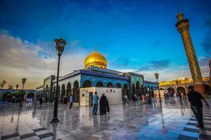 بارش باران در حرم حضرت زینب سلام‌الله علیها