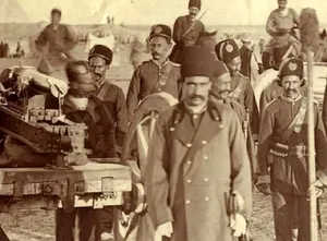 عکس یادگاری «توپچی‌ها» در دوران ناصرالدین شاه