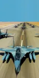 استقرار جنگنده های مصری در امارات/ عبدالفتاح السیسی: به فاصله "یک چشم به هم زدن" کنارتان هستیم (+عکس)