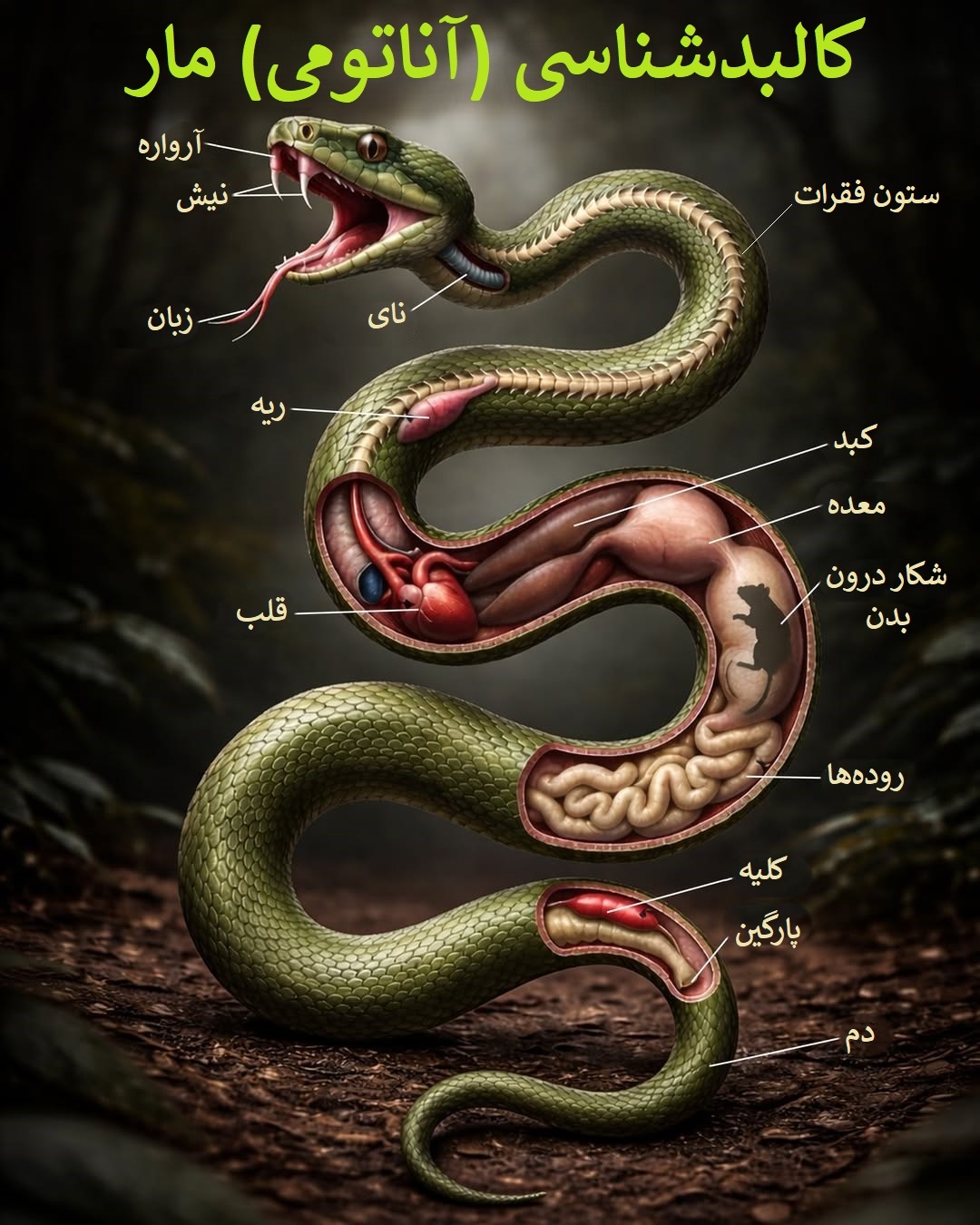 آناتومی مار آناتومی مار