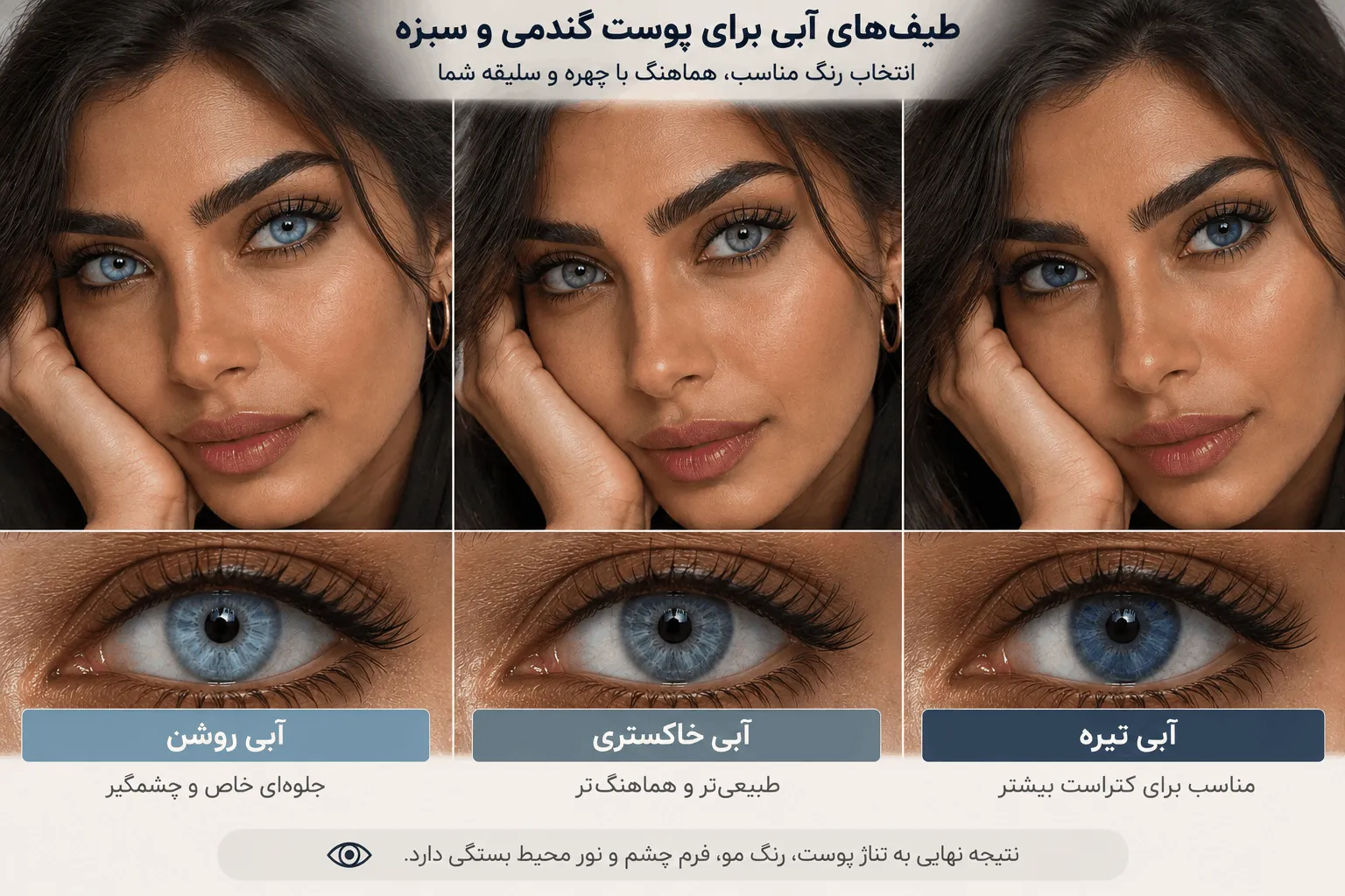 انتخاب رنگ چشم انتخاب رنگ چشم