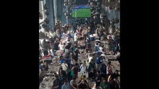 شادی مردم عراق بعد از صعود به جام جهانی پس از ۴۰ سال