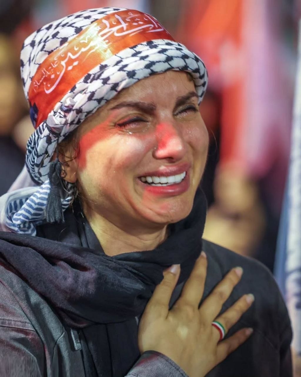 مراسم تشییع رهبر شهید وقتی