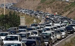 ترافیک سنگین در جاده های شمالی