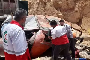 سقوط خودرو در جاده کوهرنگ به مسجد سلیمان/ دو کشته