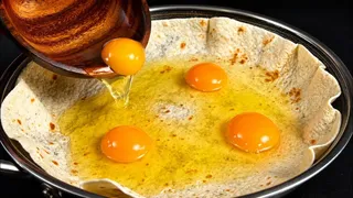 طرز تهیه صبحانه فوری با تخم‌مرغ و نان ترتیلا در ۵ دقیقه؛ خوشمزه و متفاوت