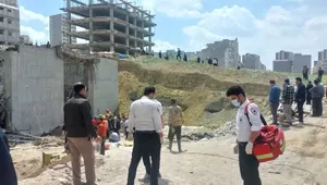 ریزش ساختمان در حال ساخت در تبریز؛ ۲ کارگر جان باختند