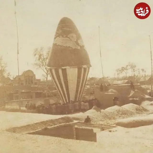 تفریح تهرانی‌ها با بالن در عصر ناصرالدین‌شاه؛ سال 1254