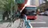تصادف اتوبوس BRT با عابر پیاده در خیابان ولیعصر